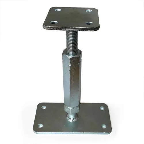 Gartenpirat Pfostenträger P-Pfostenträger höhenverstellbar 160-220 mm Stützenfuß Stahl verzinkt, (1-St)