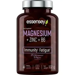 ESSENSEY - Magnesium + Zinc + Vitamin B6 Komplex I 404 mg Nhrstoffreiche Mineralien I 120 Kapseln I Erstklassige Qualitt I Vegetarier & ohne Zustze...
