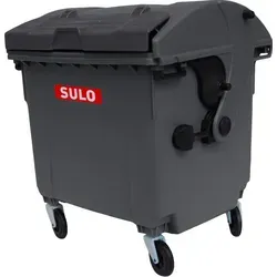 Sulo Mini Müllcontainer Tischeimer - Grau - Praktische Mini-Mülltonne in detailgetreuem Design, ideal für den Einsatz im Haushalt. Maße: h19 x b19 x t14,5 cm. Hochwertige Sulo Qualität, kein Spielzeug für Kinder!
