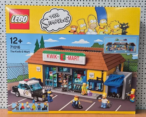 Lego The Kwik-E-Mart The Simpsons - Detailreicher Minimarkt - LEGO Kwik-E-Mart Set, 2159 Teile mit 6 Minifiguren, abnehmbares Dach und geheimem Gemüsegarten – das perfekte Geschenk für Fans von The Simpsons!