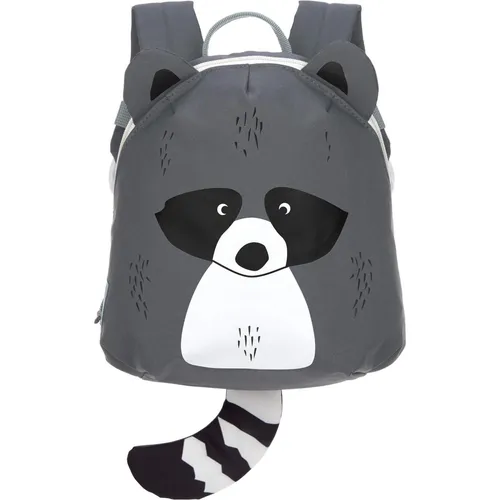 LÄSSIG Kleiner Kinderrucksack Waschbär - Schulranzen für kleine Abenteurer: Höhenverstellbare Schultergurte und Brustgurt bieten optimalen Halt, während das wasserabweisende Material den Inhalt bei Regen schützt.