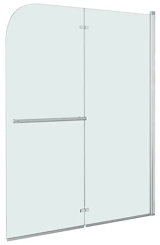 vidaXL Faltbare Duschkabine 2 Paneele ESG 95 x 140 cm - Duschwände mit elegantem Design und ESG-Sicherheitsglas für maximale Sicherheit. Das zusammenklappbare Design ermöglicht einfachen Zugang und passt perfekt in jedes Badezimmer.