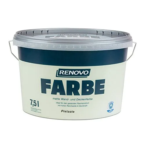 Farbe Pistazie 6527 7,5 L Wand- und Deckenfarbe RENOVO