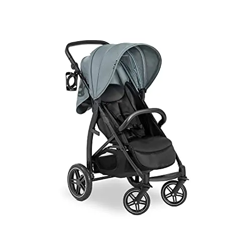 hauck Buggy Rapid 4D - Kompakter Kinderwagen mit Liegefunktion - Kinderwagen für Stadt und Land, mit gefederten Gummireifen, UV-Schutz 50+ und platzsparend faltbar. Ideal für Kinder ab Geburt bis 22 kg.