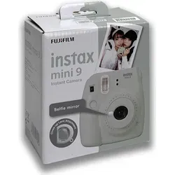 FUJIFILM Instax Mini 9 Smokey-Weiß Sofortbildkamera - Sofortbildkamera im trendigen Smokey-Weiß Design, ideal für unvergessliche Momente und sofortige Erinnerungen.