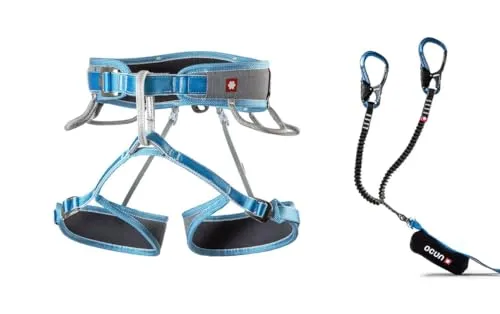 Ocun Via Ferrata Twist Tech Captur Pro Swivel Set, Farbe:Grey/Blue, Größe:M-L