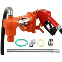 VEVOR 12V DC Kraftstoffpumpe mit automatischer Düse - Effiziente 12V DC Kraftstoffpumpe für die schnelle Betankung von Benzin, Diesel und mehr. Mit rostfreiem Saugrohr und tropfsicherem Design für zuverlässigen Einsatz.