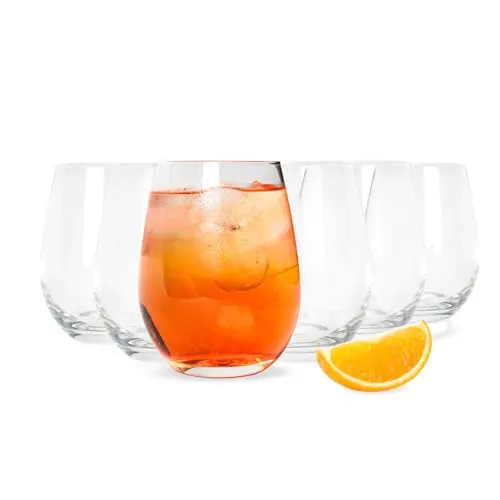 Sendez 6er Set Trinkgläser 570ml – Wassergläser, Saftgläser, Longdrinkgläser & Cocktailgläser aus hochwertigem Kristallglas