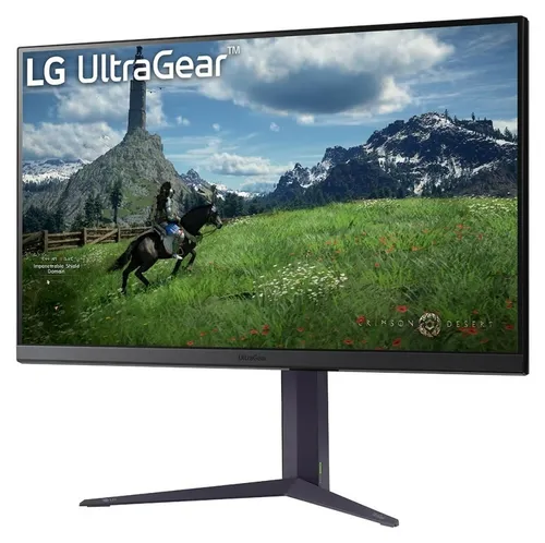 LG Ultragear™ 32GS85Q-B.AEU Gaming-PC-Monitor 32 Zoll - Monitore der Spitzenklasse mit QHD-Auflösung (2560 x 1440), 1ms Reaktionszeit und 180 Hz Bildwiederholrate für ein flüssiges und reaktionsschnelles Gaming-Erlebnis.