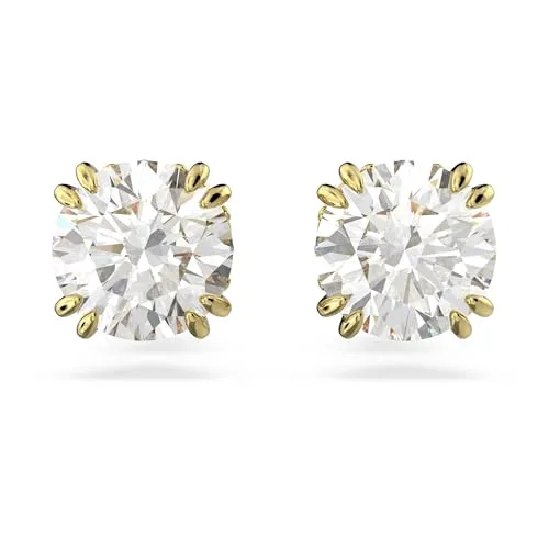Swarovski Stilla Ohrringe: Vergoldete Ohrstecker mit Kristallen - Ohrringe für Damen, elegant und klassisch mit strahlendem Kristallpavé für jeden Look, ideal als Glanzstück für Alltagsoutfit oder Abendkleid.