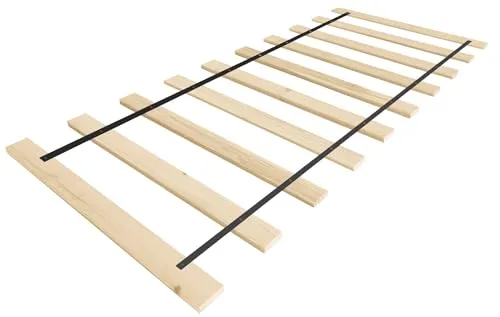 Lermowood Rollrost 100 x 200cm - Extrem stabil aus massivem Holz - Lattenrost für Matratzen jeder Art, bis 500kg belastbar und sorgt für optimale Belüftung der Matratze. Hergestellt aus 100% Nadelholz für besten Schlafkomfort.