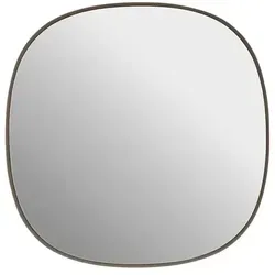 Muuto - Framed Mirror, 40 x 40 cm, taupe / Klarglas