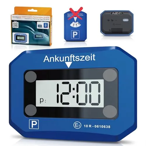 TECHNAXX® Elektronische Parkscheibe TX-272 Bewegungssensor KBA-Lizensiert