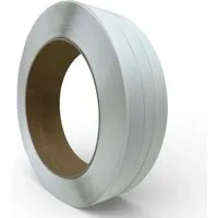 Kunststoffband Umreifungsband 12 mm 2300m - Reißfest und vielseitig einsetzbar - Hochwertiges 12 mm Umreifungsband aus PET, ideal für sicheres Verpacken und Stabilisieren von Gütern. Mit einer Länge von 2300 m und einer Reißfestigkeit von 160 kg ist es perfekt für den professionellen Einsatz.
