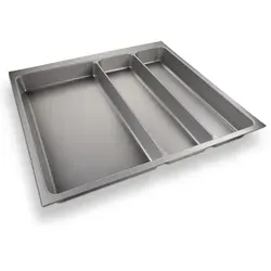 Besteckeinsatzorga-box Ii Maxi 462 X 509 Mm Silbergrau Besteckkasten Für 60er Nobilia-schubladen Bis Mitte 2013