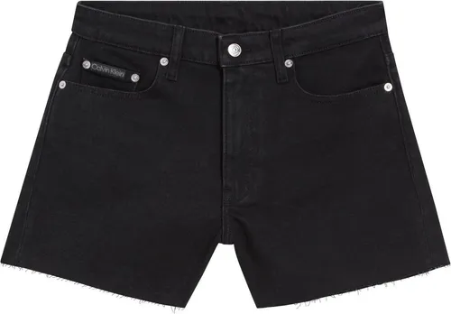 Calvin Klein Jeans "90s DENIM SHORT" mit Fransensaum - Damen-Shorts aus robustem Denim, ideal für vielseitige Outfits. Mit ausgefransten Details und normaler Leibhöhe für einen lässigen Look.