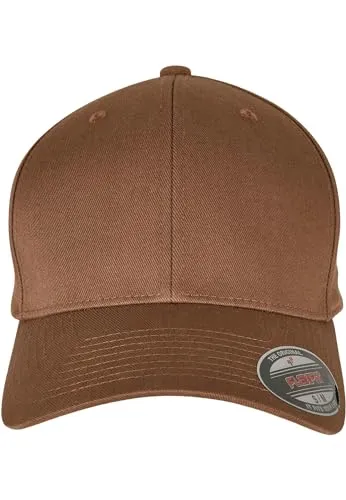 Flexfit Unisex Cap Wooly Combed, Unisex Baseballkappe, XS/S, Coyote/Brown