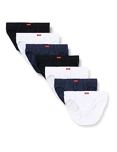 s.Oliver Change Daily: 7er Pack Klassische Slip-Unterhosen - Herren-Slips im praktischen 7er Pack, ideal für ultimativen Komfort und vielseitigen Einsatz. Elastischer Bund mit stylischem Logopatch in schwarz.