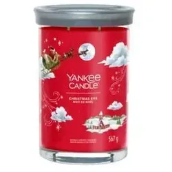 Yankee Candle Christmas Eve Signature Large Tumbler 567g 2-Docht - Kerzen mit traditionellem Weihnachtsduft, der an einen offenen Kamin erinnert und mit Pflaumen und kandierten Früchten verwöhnt.