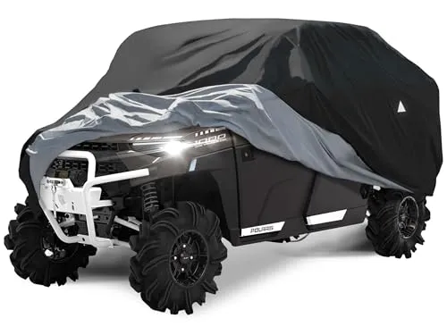 Walser Abdeckplane Quad All Weather Basic, Quad Abdeckplane wasserdicht, Quad Garage, Quad Zubehör, UV-beständige Quad Abdeckplane auch für E Quad, Quad Plane, wetterfeste Abdeckung Plane schwarz L