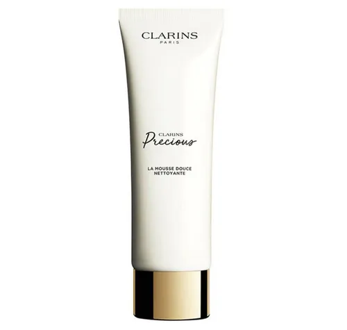 CLARINS Precious La Mousse Douce Nettoyante 125ml - Sanfte Reinigungsmousse für ein erfrischtes Hautgefühl. Mit einem speziellen Pinsel für die optimale Anwendung und einer einzigartigen Formel, die die Haut sanft reinigt und pflegt.