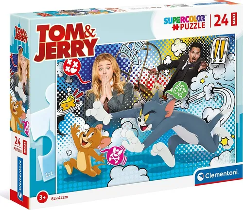 CLEMENTONI Puzzle Tom und Jerry MAXI 24 Teile