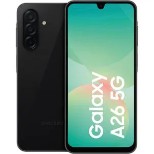 Samsung Galaxy A26 5G Black - 8GB RAM, 256GB Speicher - Simlockfreies Handy mit 6,7" Super AMOLED FHD+ Display, 50 MP Kamera und schnellem 8-Kern-Prozessor für eindrucksvolle Performance und brillante Bilder.