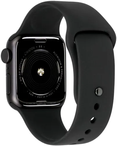 Apple Watch SE 40mm GPS - Sportarmband schwarz - Smartwatch mit Aluminiumgehäuse, Höhenmesser und Herzfrequenzmonitor für ein aktives Leben. Ideal für Fitness-Enthusiasten und iOS-Nutzer.