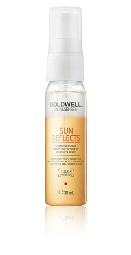 Goldwell Dualsenses Sun Reflects UV Protect Spray 150 ml - Leave-in Spray für gepflegtes Haar, schützt vor UV-Strahlung und Beanspruchung durch Sonne und Wasser. Ideal für die tägliche Anwendung und sorgt für einen ausgeglichenen Feuchtigkeitsgehalt.