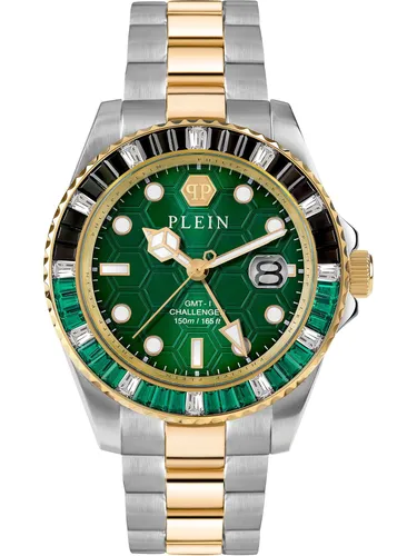 Philipp Plein Watch PWPZA0224 - Luxuriöse Unisex Armbanduhr mit Datumsanzeige, edlem Edelstahlgehäuse und funkelnden PRECIOSA Steinen – perfekt für stilbewusste Herren.