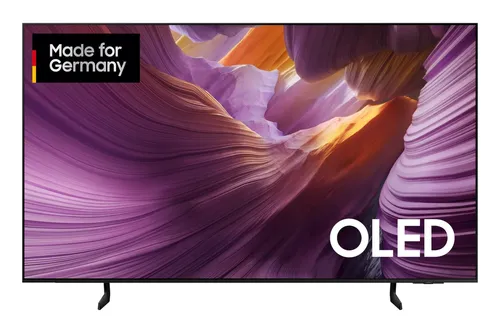 Samsung GQ55S85FAU OLED-Fernseher - Fernseher mit 4K Ultra HD, Dolby Atmos und AI Sound für ein beeindruckendes Heimkinoerlebnis. Perfekt für Gaming und Streaming mit bis zu 120Hz Bildwiederholrate.