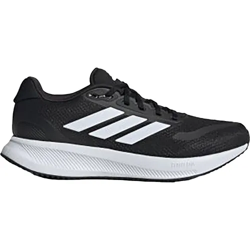 adidas Herren Runfalcon 5 Running Shoes - Bequeme Laufschuhe in Core Black/Cloud White - Laufschuhe mit regulärer Passform und atmungsaktivem Mesh-Obermaterial, ideal für Training und Freizeit.