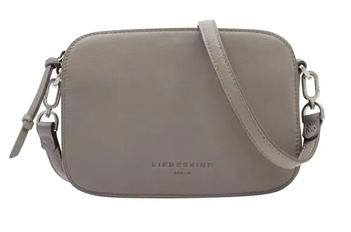 Liebeskind Berlin Damen-Umhängetasche „Luka“ – Cross-Body Bag Damen aus Leder mit verstellbaren Schulterriemen – kleine Damen-Schultertasche, Fächer mit Reißverschluss – Shoulder Bag schwarz