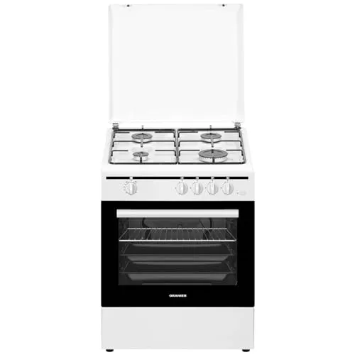 Oranier STG699 Gas Standherd - 60 cm Breite, mit Backofenfunktionen und thermoelektrischer Zündsicherung für sicheres Kochen