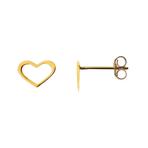Xenox Ohrstecker Ohrringe Damen Offenes Herz 585 Gelbgold XG14K4011GN - Elegante Ohrstecker aus 585 Gelbgold in Herzform, ideal für besondere Anlässe. Zeitloses Design für stilvolle Damen, die Wert auf Qualität legen.