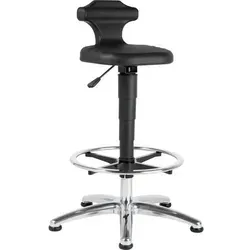 bimos Stehsitz für Labor - Höhenverstellbar 510-780 mm - Bürostühle mit großem Höhenverstellbereich und komfortabler Rückenstütze für ergonomisches Arbeiten im Labor.