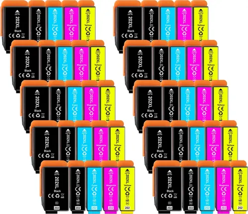 50er Pack Druckerpatronen 202 202XL kompatibel mit Epson XP-6000
