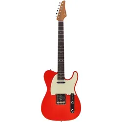 Suhr LTD Classic T RW Fiesta Red #87452 - E-Gitarre - Die Classic T Vintage Limited Edition vereint traditionelles Design mit moderner Technik. Der dreiteilige Erlenkorpus sorgt für hervorragende Resonanz, während der geröstete Ahornhals für ein angenehmes Spielgefühl sorgt.