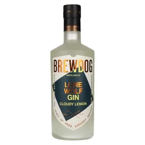 BrewDog | LoneWolf Cloudy Lemon Gin | Gin | 1x0.7L | Schottland | Inspiriert vom Zitronenlikör Limoncello | Fruchtig-spritzig