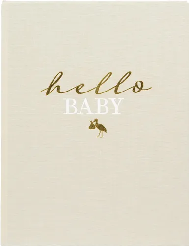 Goldbuch Babytagebuch hello.baby Beige 21x28 cm 44 Seiten Goldprägung