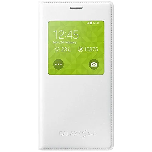 Samsung S-View Hülle Case Cover für Samsung Galaxy S5 Mini - Weiß
