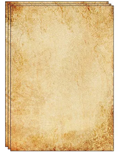 Blatt altmodisches Briefpapier/Vintage Design Papier DIN A4. Ideal für Vintage-Einladungen und Briefe 25