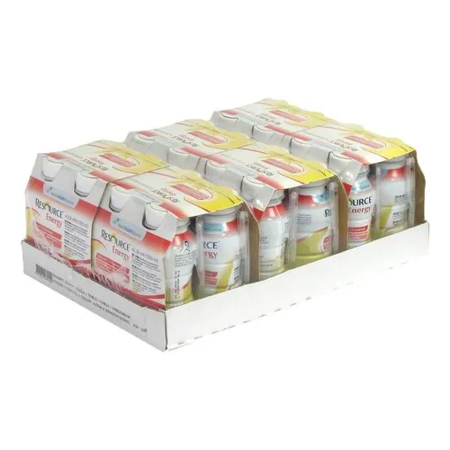 Resource Energy Vanille 4.8 l - Trinknahrung für besondere medizinische Zwecke, hochkalorisch mit 302 kcal pro Flasche, ideal zur Unterstützung bei Mangelernährung und erhöhtem Nährstoffbedarf.
