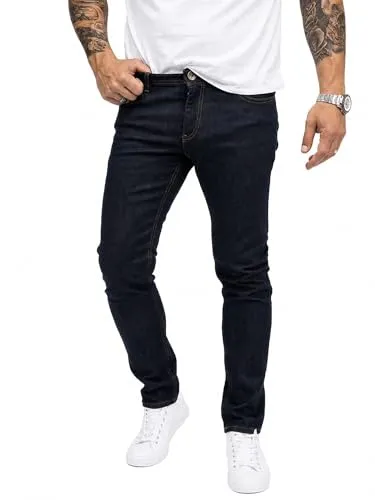 Rock Creek Herren Slim Fit Jeans RC-2138 Dunkelblau W38 L32 - Trendige Slim Fit Jeans für Herren aus hochwertigem Denim. Bieten perfekten Sitz und hohen Tragekomfort. Ideal für Büro und Freizeit, kombinierbar mit verschiedenen Styles.