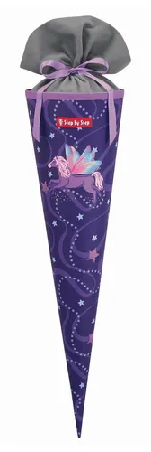 Step by Step Schultüte Pegasus Emily - *NEU* - Schultüte für Mädchen im Pegasus Emily Design, aus recyceltem PET und perfekt für den Schulstart. Größe: 70 cm, leicht und umweltfreundlich.