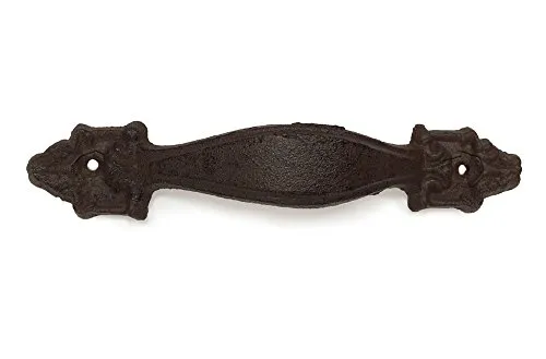 zeitzone Rustikaler Griff Schubladengriff Möbelgriff Gusseisen Antik-Braun 17,5cm