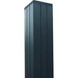 T&J Aluminium Torpfosten verstärkt Anthrazit - Grau - Gartenzäune: Stabiler Aluminium-Torpfosten für die Gotland-Serie von T&J, ideal zum Einbetonieren und sorgt für langlebige Sicherheit.