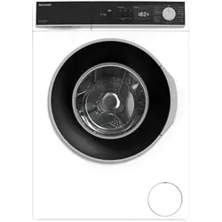 Sharp ES-NFA814BW1NA-DE Waschmaschine - Frontlader A, 8 kg, 1400 U/min, leiser Inverter Motor mit 15 Programmen und 12 min Kurzprogramm