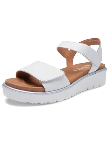 ara Damen Bilbao Sandal, Weiß, 43 EU - Wanderschuhe mit hochwertigem Leder-Obermaterial und bequemen Klettverschluss für optimalen Halt und Tragekomfort bei Outdoor-Aktivitäten.