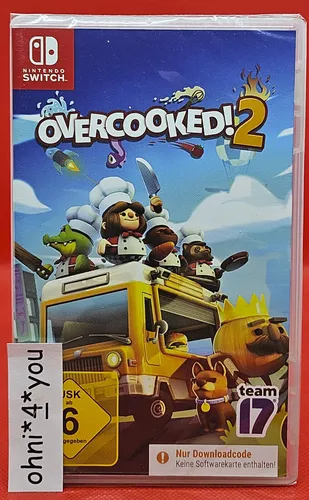Overcooked! 2 - Nintendo Switch (Lite) Downloadcode - Kochspaß im Multiplayer für Nintendo Switch & Lite! Überwinde chaotische Küchen mit Freunden. Ideal für Partys und Familienspiele.